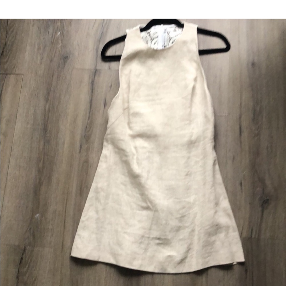 NEW Zara Linen Dress with Crochet detail